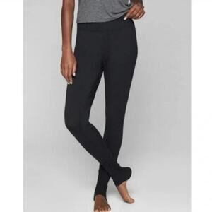 Athleta Restore Slim Black Ruched Modal Lounge Leggings Women’s Size Medium